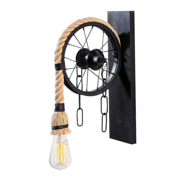 Asir Lampada da parete Erebos 123-A Nero