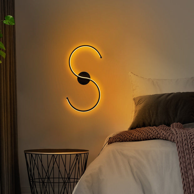 Lampada da parete Es 13579 Nero (1)