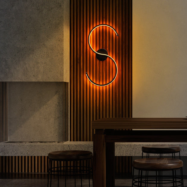 Lampada da parete Es 13579 Nero (2)