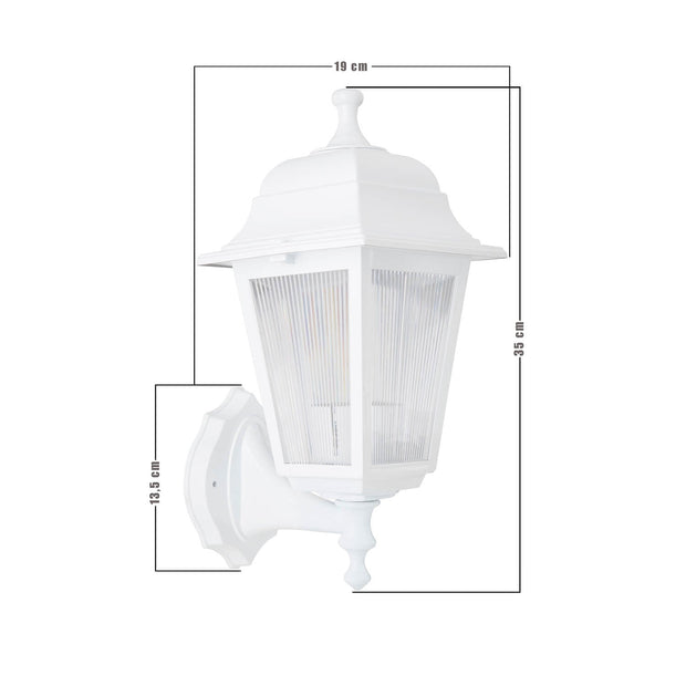 Oyo Lampada da parete esterno Kare Alb Bianco