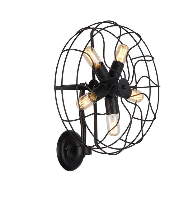 Azzarddo Lampada da parete Fan AZ1349 Nero