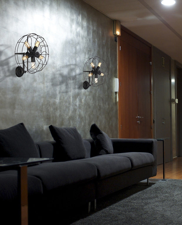 Azzarddo Lampada da parete Fan AZ1349 Nero