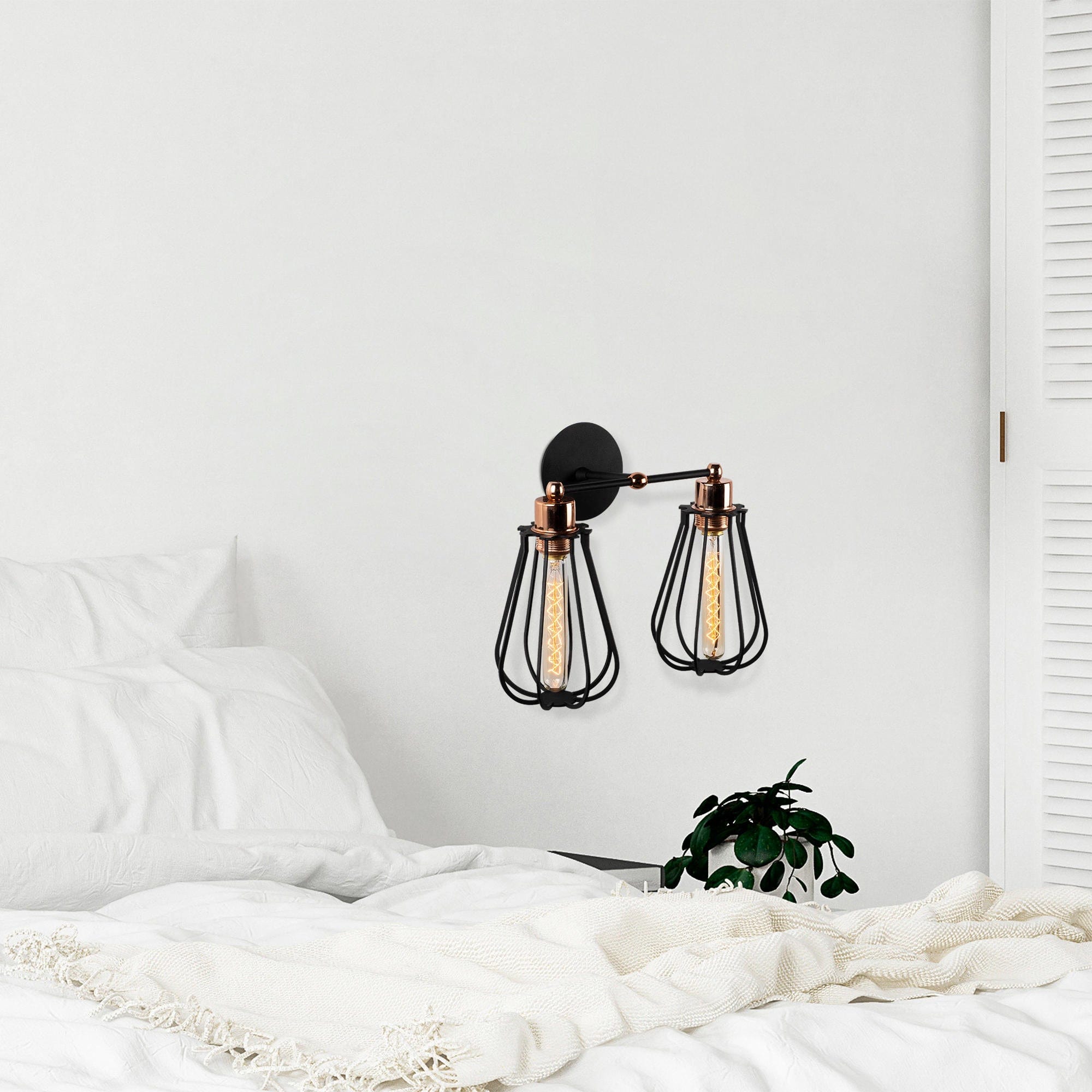 Asir Lampada da parete Fetiye N-1121 Nero