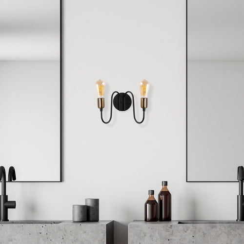 Asir Lampada da parete Firat 11521 Nero