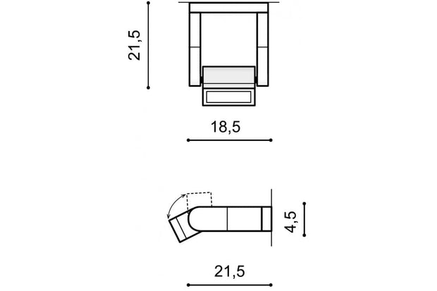 Azzarddo Lampada da parete Frame AZ2132 Grigio