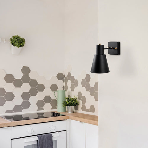 Asir Lampada da parete Funnel 13090 Nero