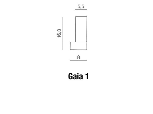 Azzarddo Lampada da parete Gaia 1 AZ1604 Bianco