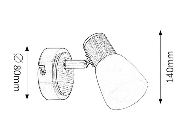RabaLux Lampada da parete Gavin 6486 Bianco