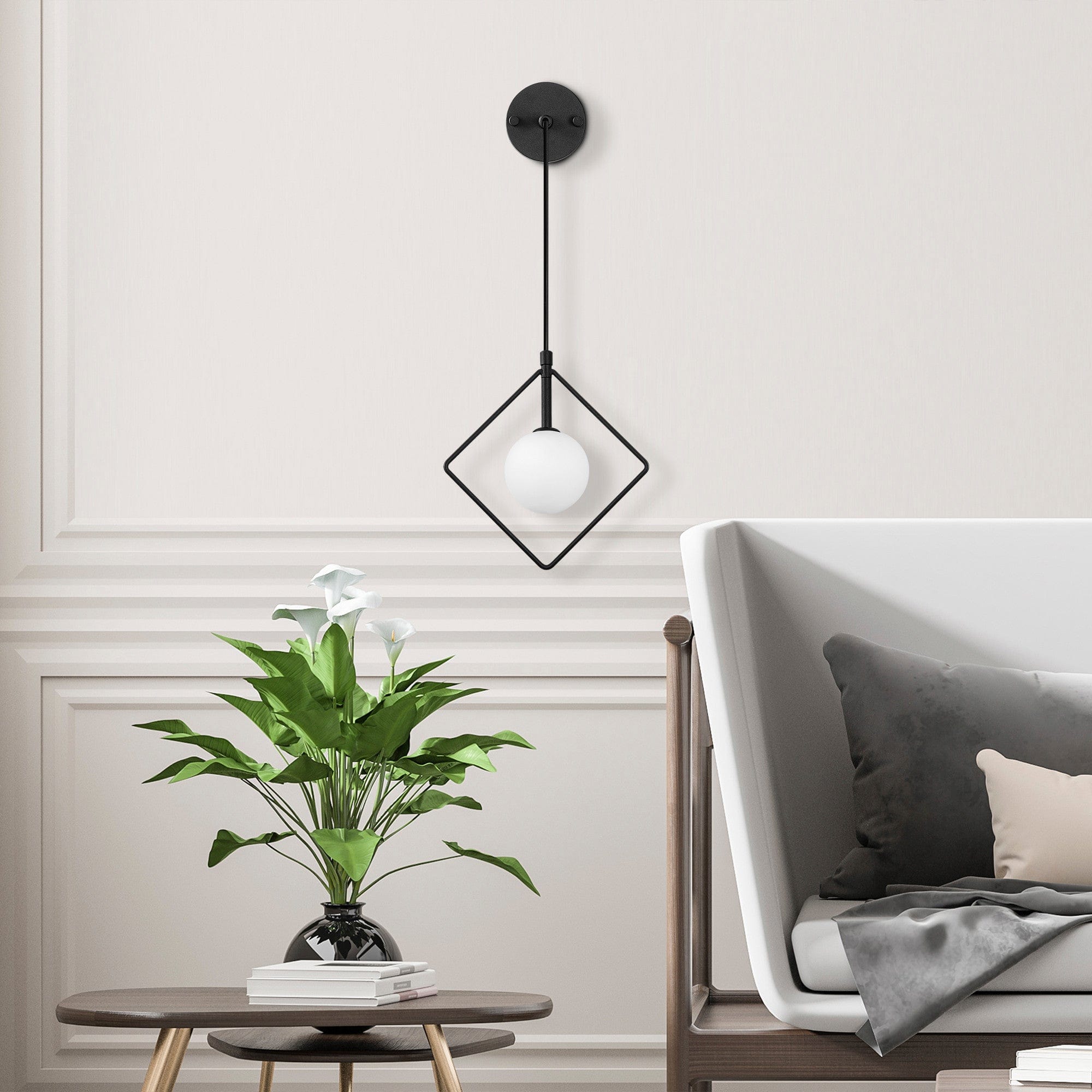 Asir Lampada da parete Geometri 11120 Bianco