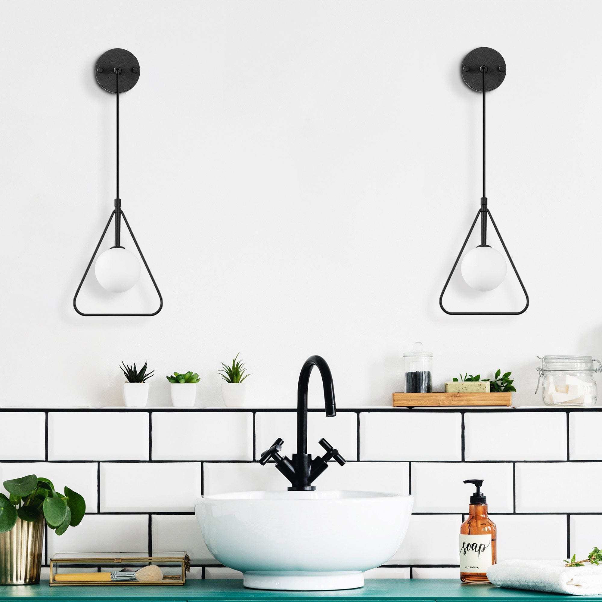 Asir Lampada da parete Geometri 11130 Bianco