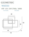 Maxlight Lampada da parete Geometric W0233D Nero