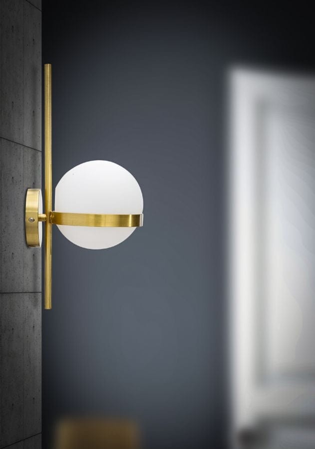 Mauro Ferretti Lampada da parete Glamy Circle Bianco