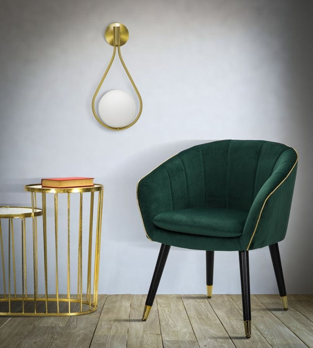 Mauro Ferretti Lampada da parete Glamy Drop Bianco