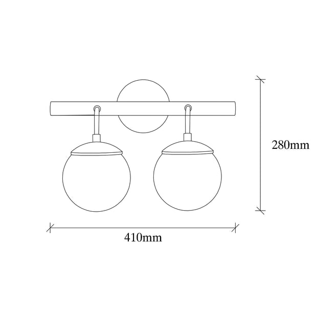 Asir Lampada da parete Gondol 3012 Nero