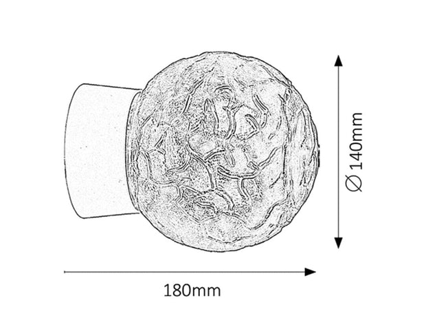 RabaLux Lampada da parete Grace 2431 Bianco