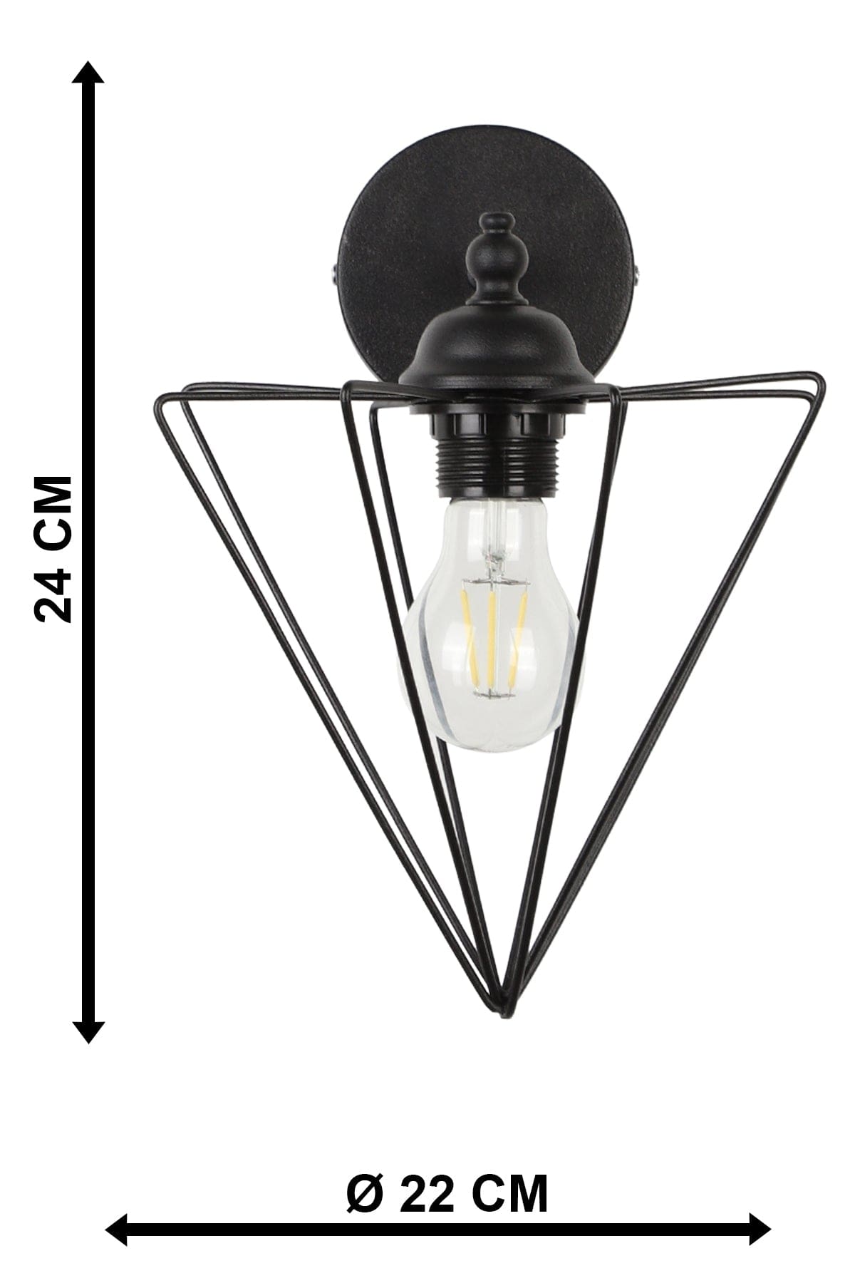 Oyo Lampada da parete Grand Nero