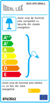 IdealLux Lampada da parete Gun AP2 Small