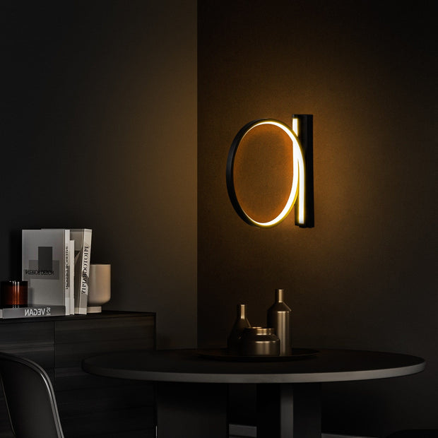 Asir Lampada da parete Halka 13306 Nero