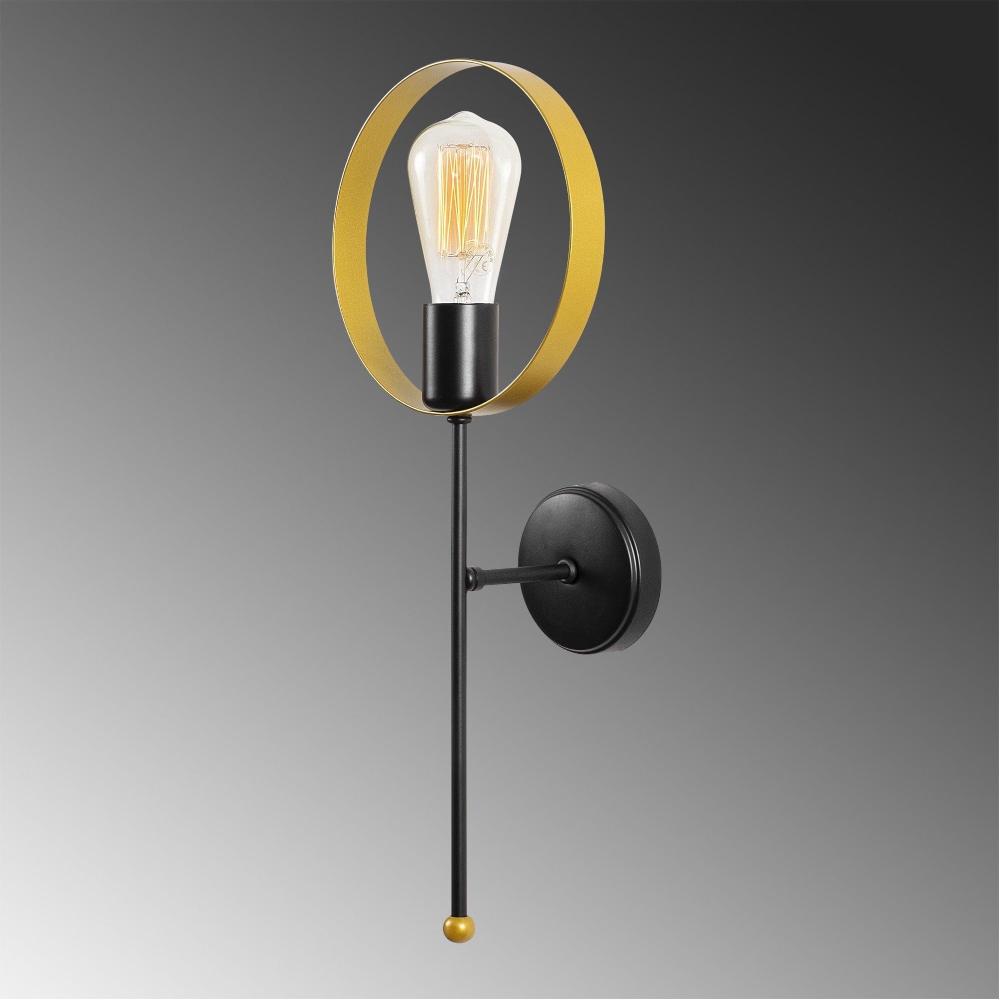 Asir Lampada da parete Halka 3936 Nero