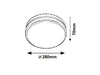 RabaLux Lampada da parete Hamburg Round Large 8848 Antracite
