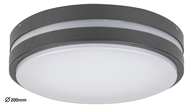RabaLux Lampada da parete Hamburg Round Small 8847 Antracite