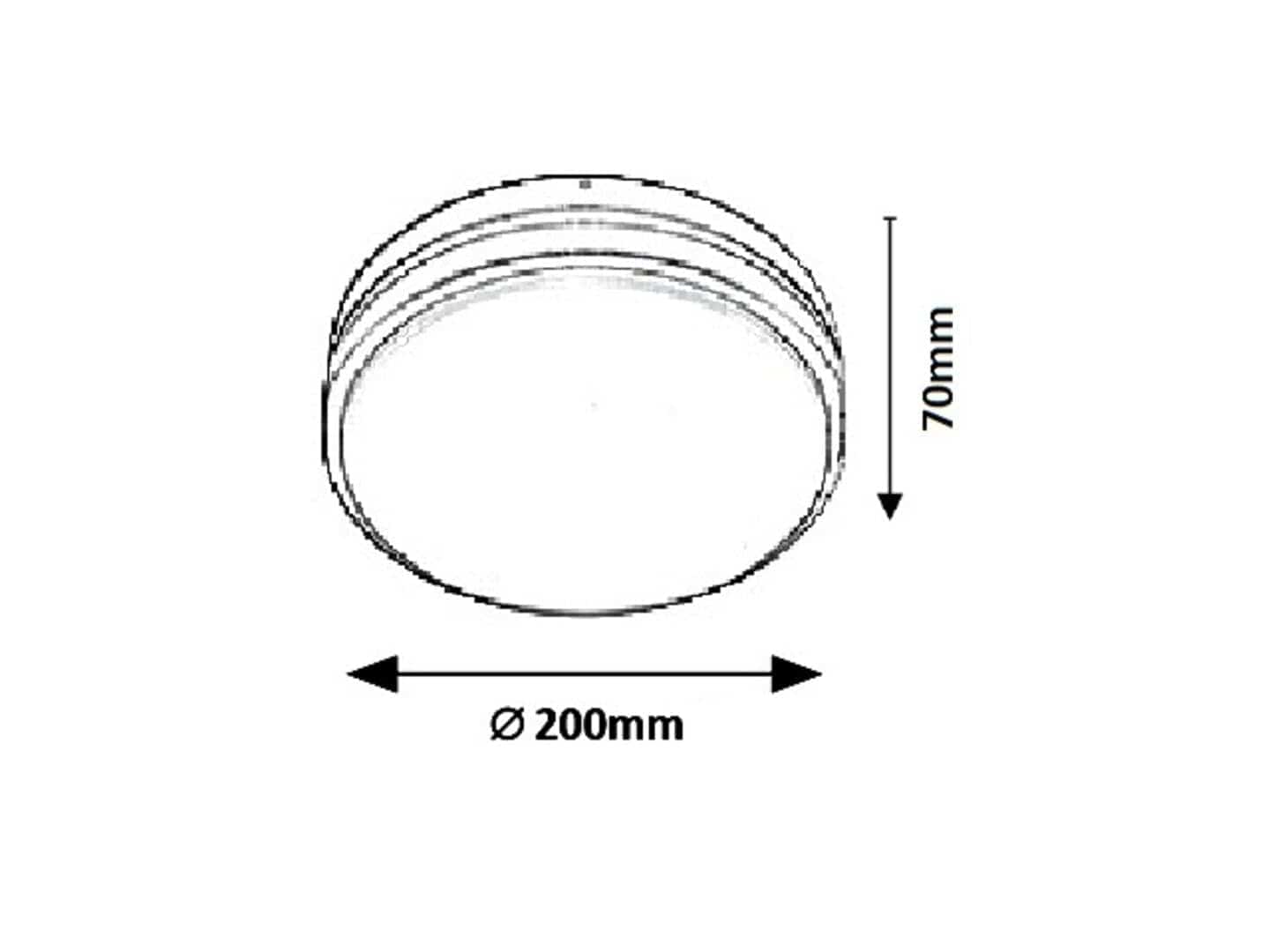 RabaLux Lampada da parete Hamburg Round Small 8847 Antracite
