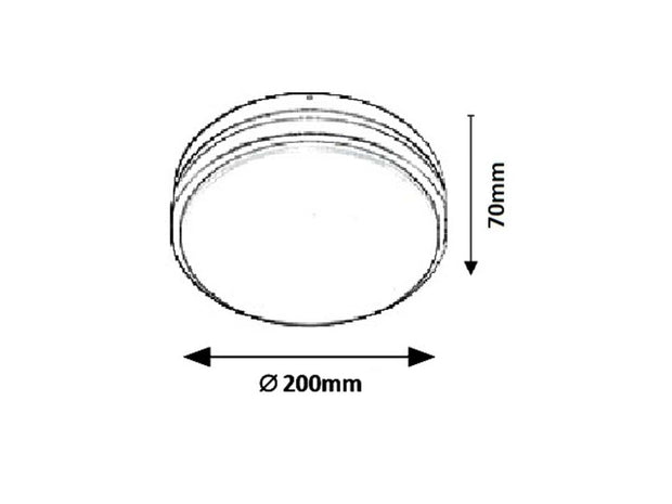 RabaLux Lampada da parete Hamburg Round Small 8847 Antracite