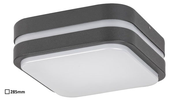 RabaLux Lampada da parete Hamburg Square Large 8850 Antracite