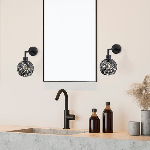 Asir Lampada da parete HAY-11870 Nero