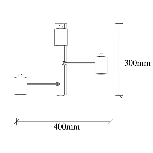Asir Lampada da parete Hexa 6946 Nero