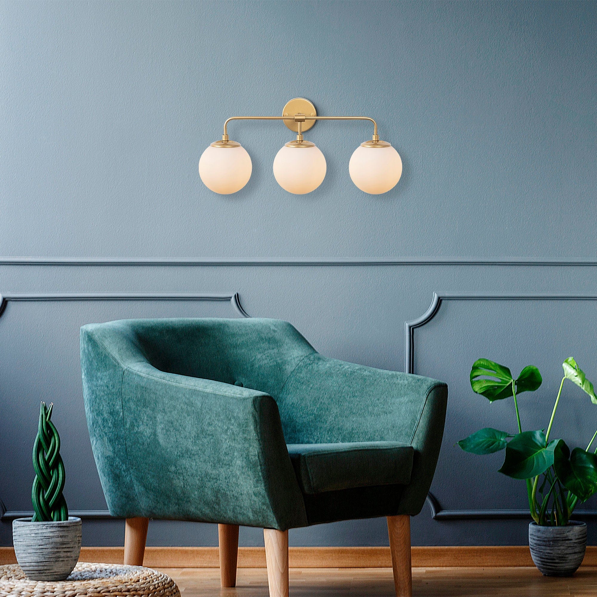 Asir Lampada da parete Horn 12205 Oro