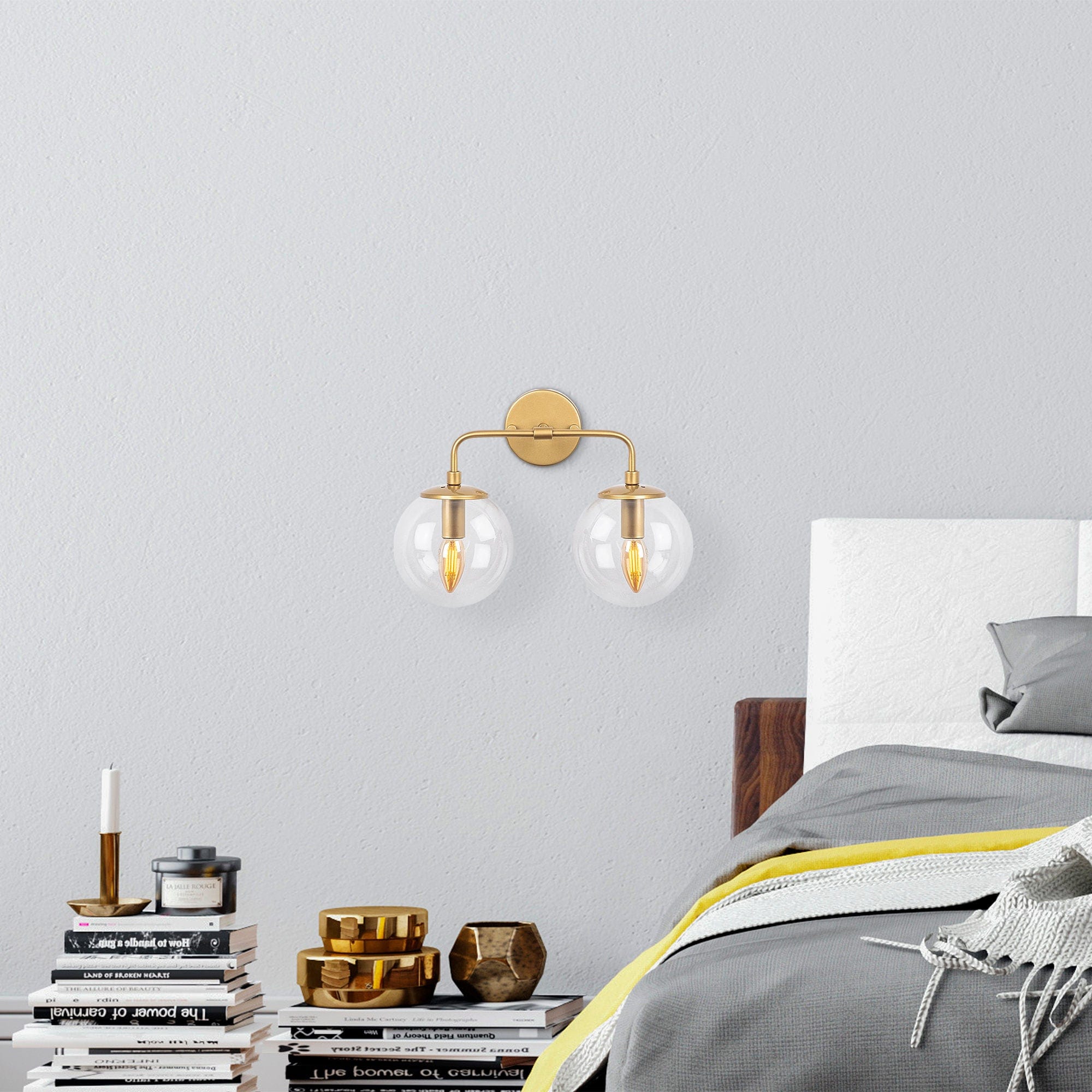 Asir Lampada da parete Horn 12211 Oro