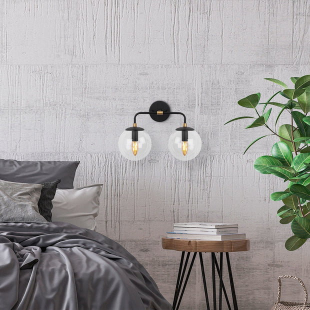 Lampada da parete Horn 12213 Nero