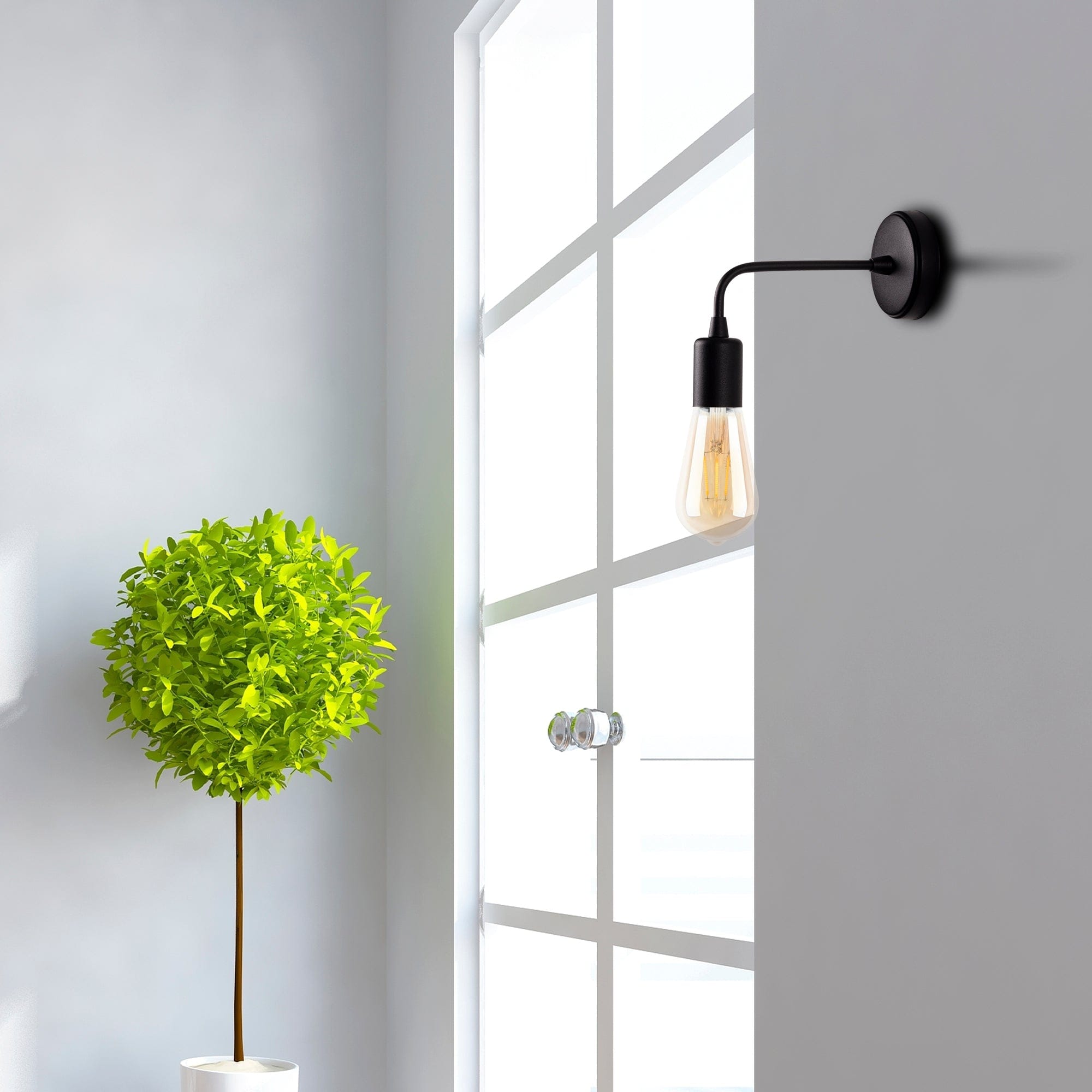 Oyo Lampada da parete Ida Nero