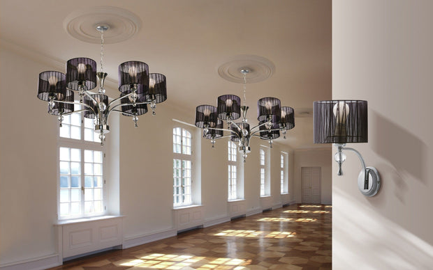 Azzarddo Lampada da parete Impress AZ0501 Nero