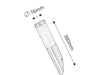 RabaLux Lampada da parete Inox Torch Oblique 8261 Cromo