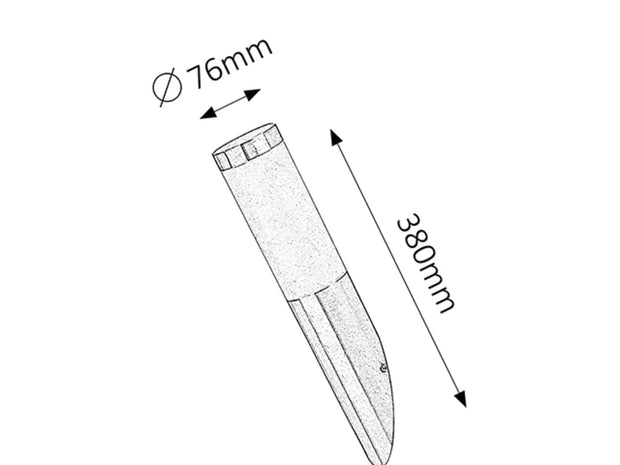 RabaLux Lampada da parete Inox Torch Oblique 8261 Cromo