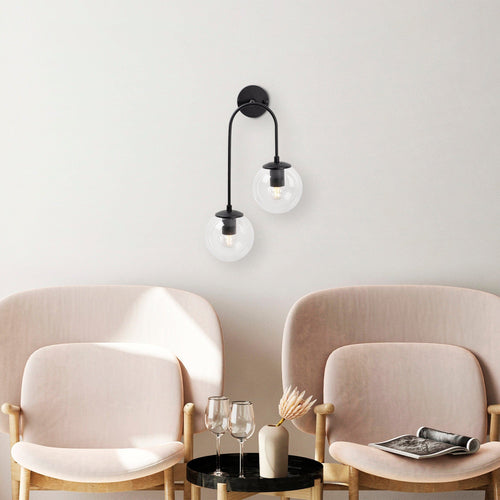 Asir Lampada da parete Jewel 10570 Nero