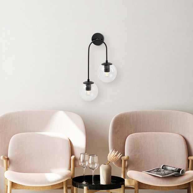 Asir Lampada da parete Jewel 10570 Nero