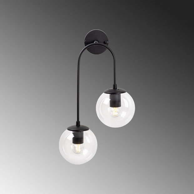 Asir Lampada da parete Jewel 10570 Nero
