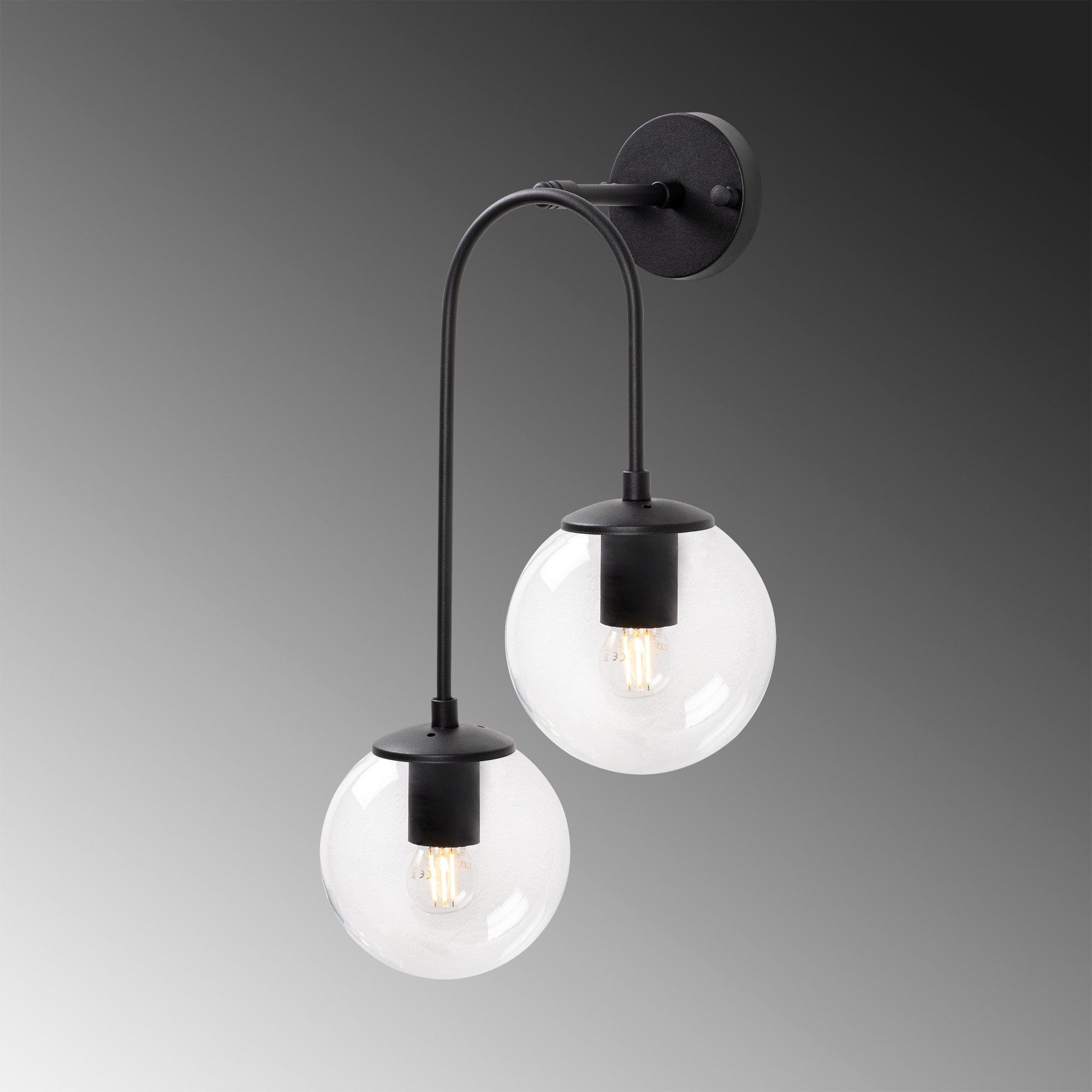 Asir Lampada da parete Jewel 10570 Nero
