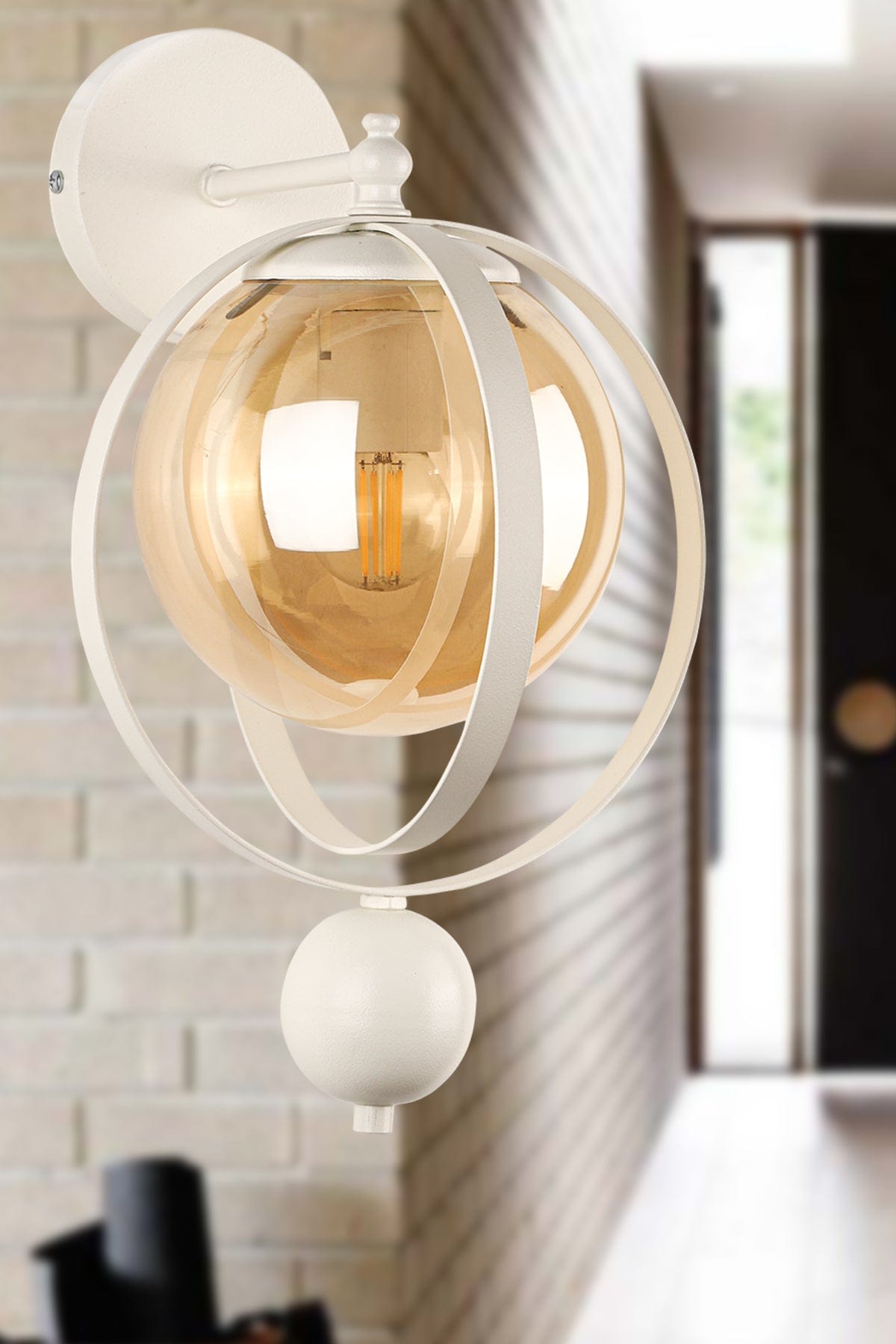 Oyo Lampada da parete Jupiter Bianco