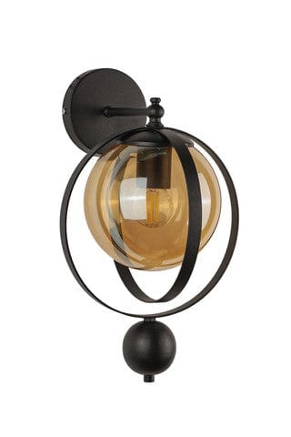 Oyo Lampada da parete Jupiter Nero