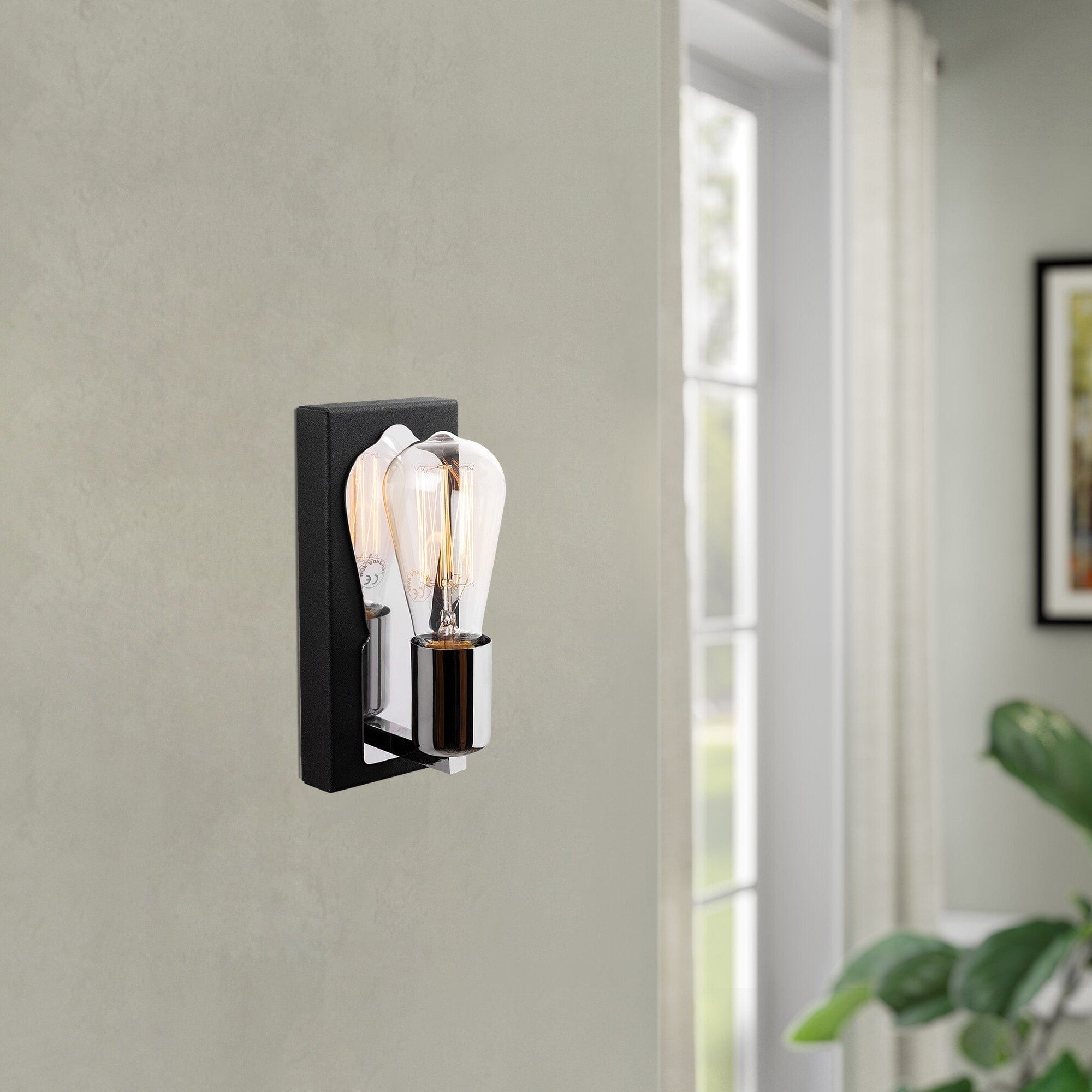 Asir Lampada da parete Karain N-1353 Nero