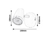 RabaLux Lampada da parete Karen 6512 Antracite