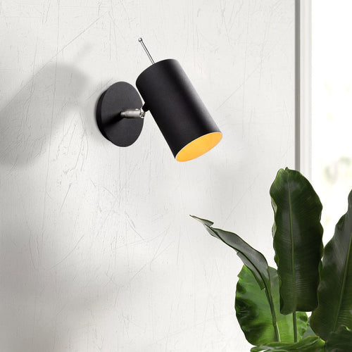 Asir Lampada da parete Kem 6381 Nero