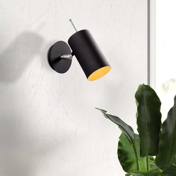 Asir Lampada da parete Kem 6381 Nero