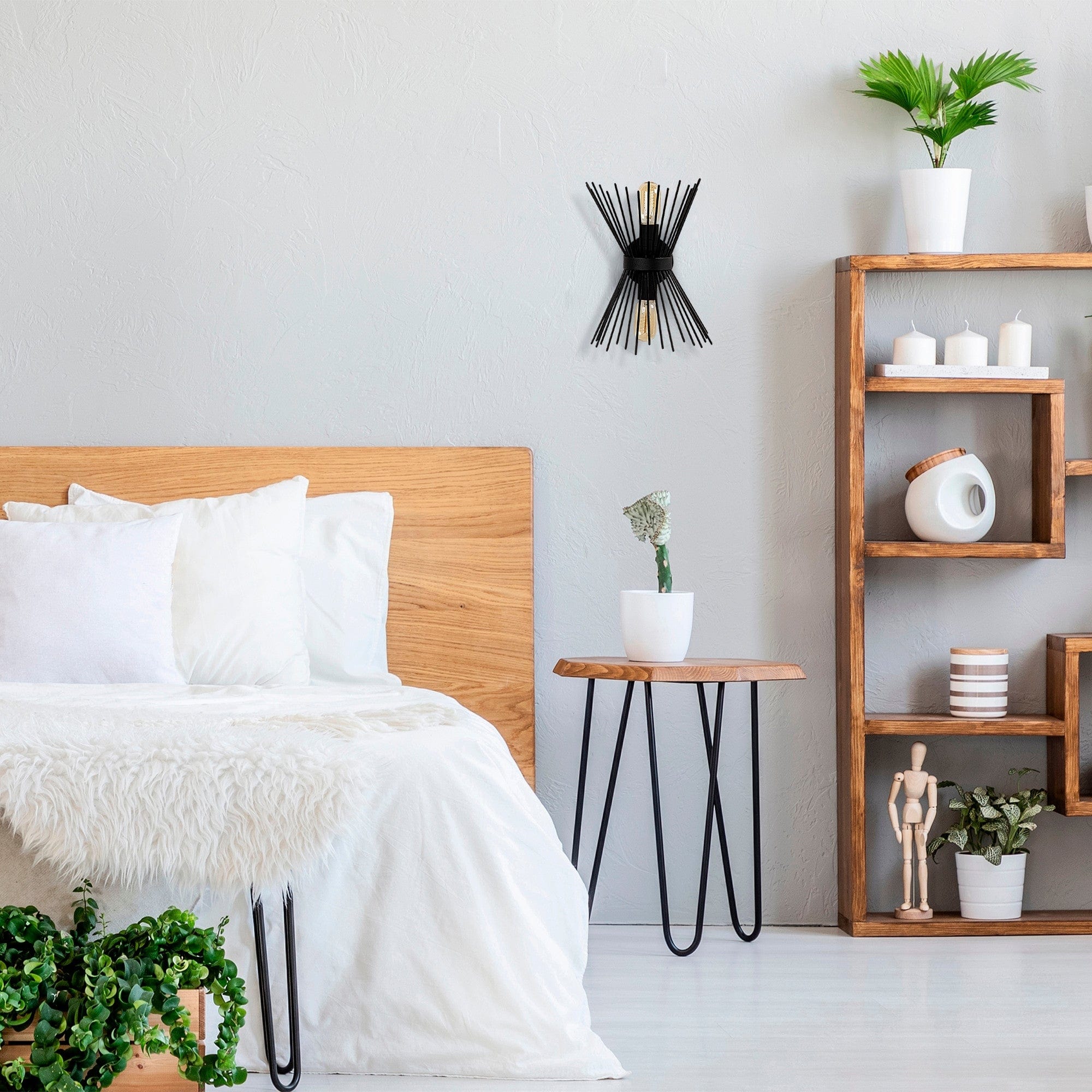 Asir Lampada da parete Kirpi 3091 Nero