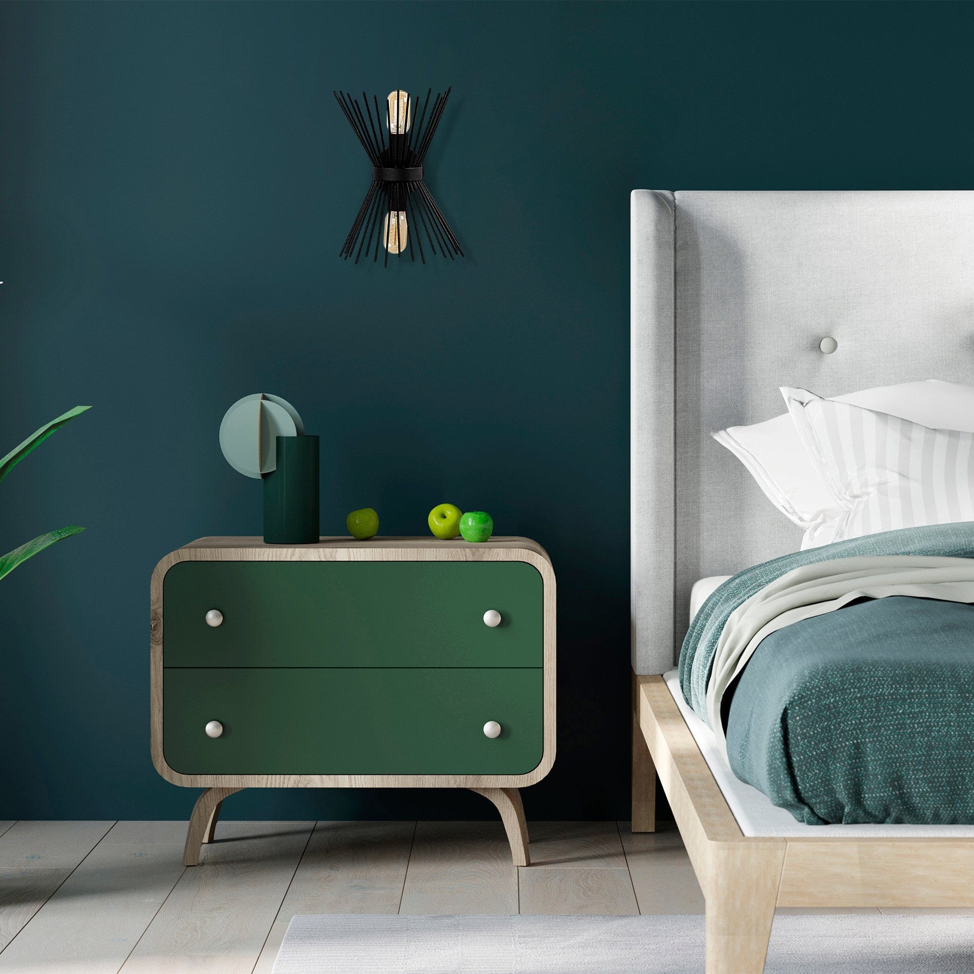 Asir Lampada da parete Kirpi 3091 Nero