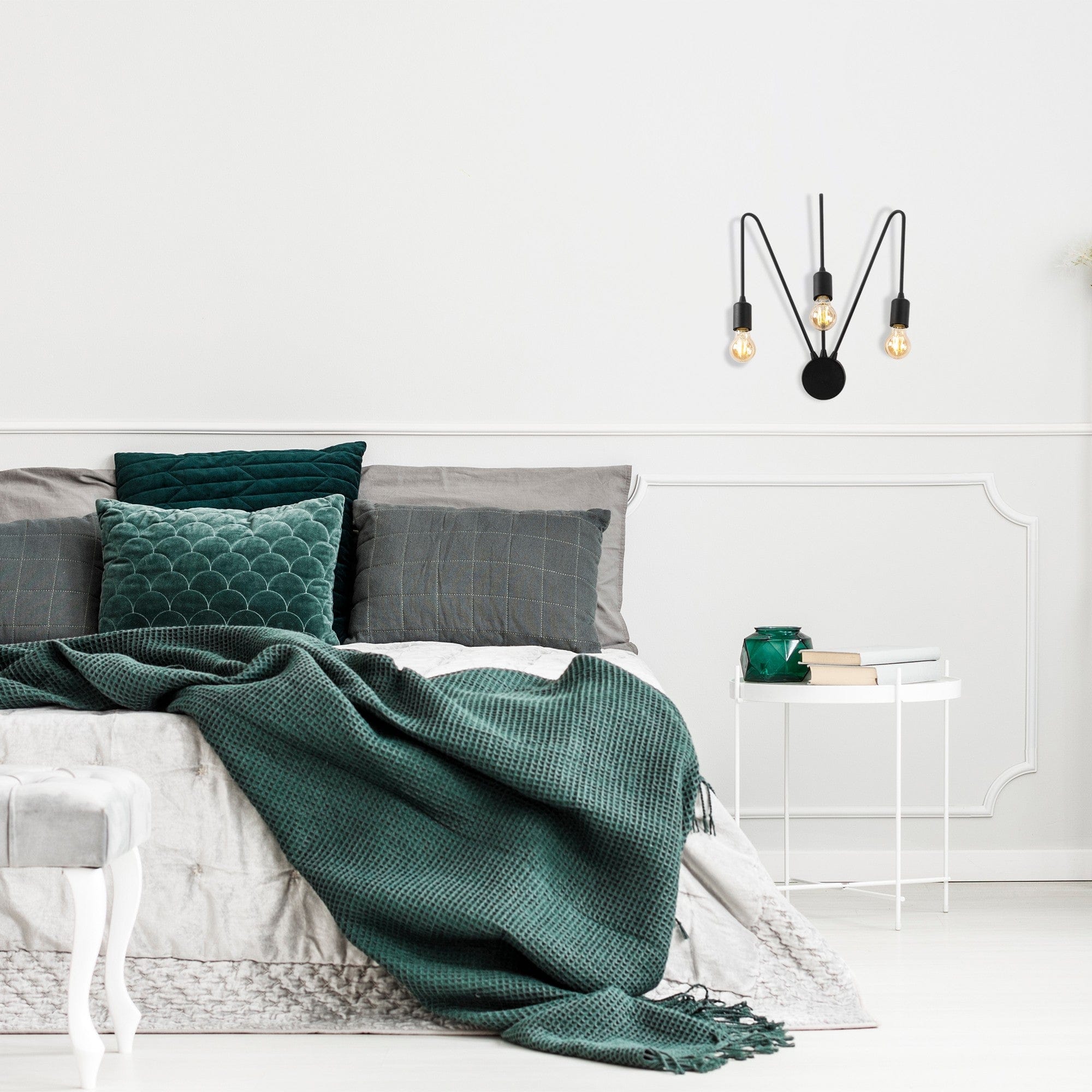 Asir Lampada da parete Kunduz 3275 Nero